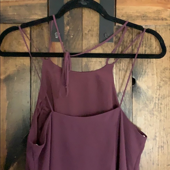 Revolve BCBGeneration mauve halter neck ruffle dress! - Picture 8 of 8